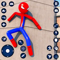 Взлом Spider Game-Stickman Rope Hero  [МОД Меню] - последняя версия apk на Андроид