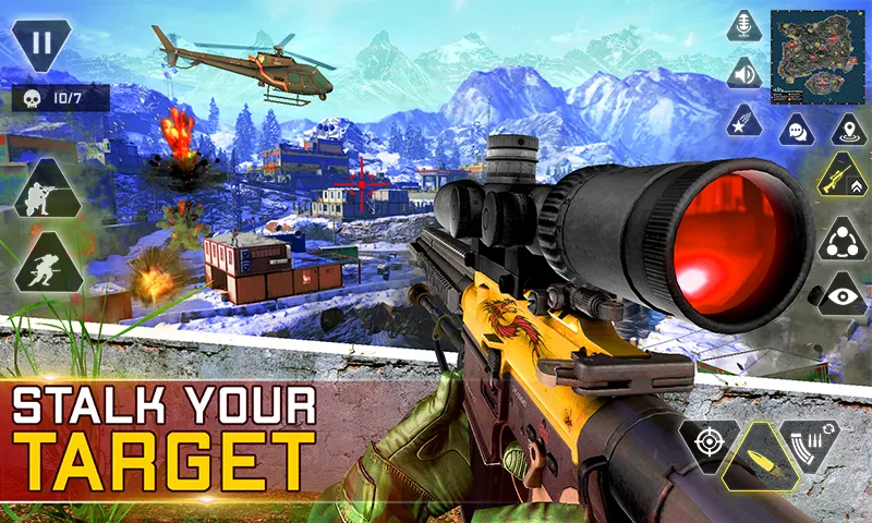 Sniper Gun Shooting game (ИГИ Снайпер Оружие Стрелялки Игры)  [МОД Много денег] Screenshot 2