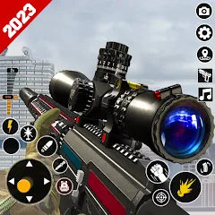 Взлом Sniper Gun Shooting game (ИГИ Снайпер Оружие Стрелялки Игры)  [МОД Много денег] - последняя версия apk на Андроид