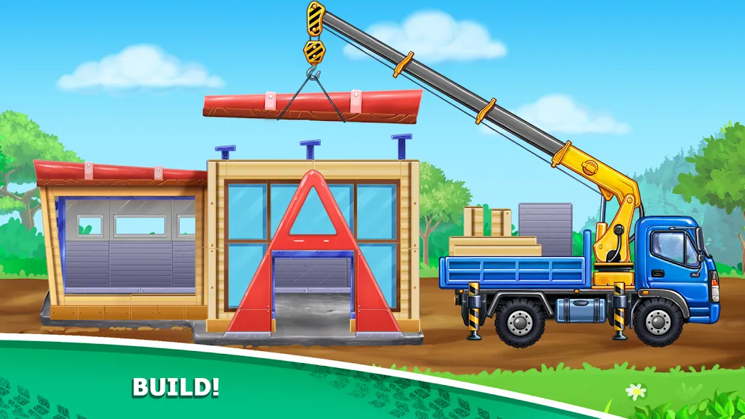 Kids truck games Build a house  [МОД Unlocked] Screenshot 4