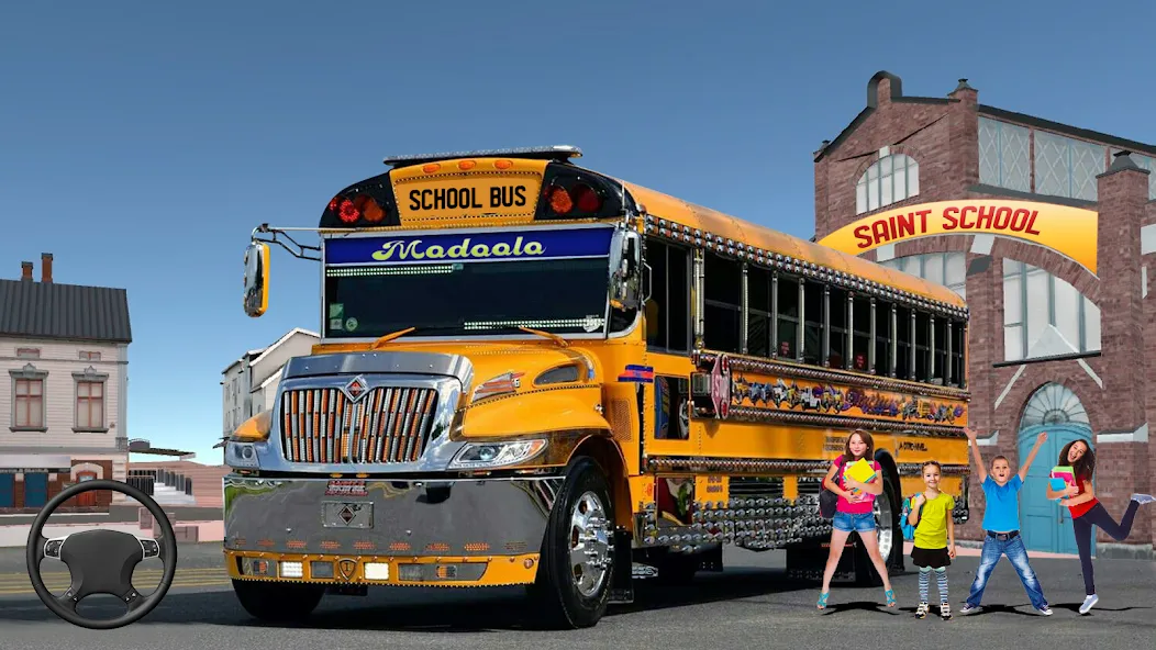 School Bus Transport Simulator (Школьный Автобусный Транспортный Симулятор)  [МОД Mega Pack] Screenshot 5