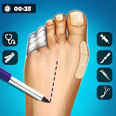 Взлом Hospital Surgeon: Doctor Game  [МОД Menu] - последняя версия apk на Андроид