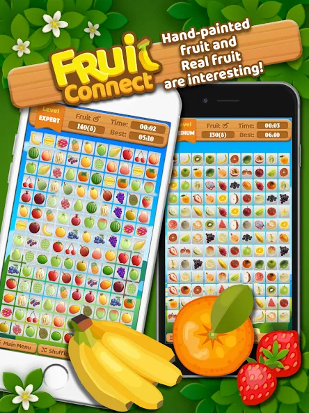 Fruit Connect (Фрукт Коннект)  [МОД Бесконечные монеты] Screenshot 5