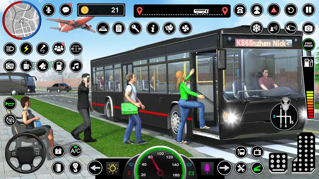 Bus Simulator - Driving Games  [МОД Бесконечные деньги] Screenshot 2