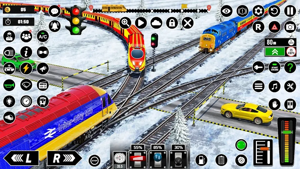 Railway Train Simulator Games  [МОД Много денег] Screenshot 3