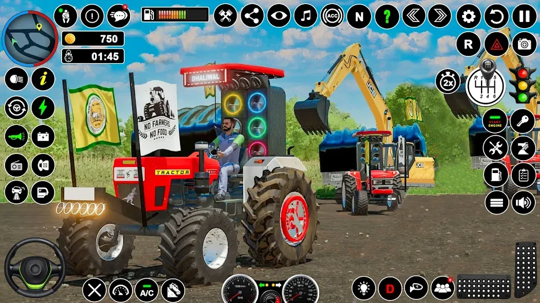 Tractor Driving - Tractor Game  [МОД Бесконечные монеты] Screenshot 3