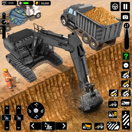 Snow Offroad Construction Game  [МОД Бесконечные монеты] Screenshot 1