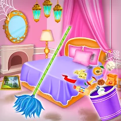 Скачать взломанную Princess house cleaning advent  [МОД Бесконечные деньги] - последняя версия apk на Андроид