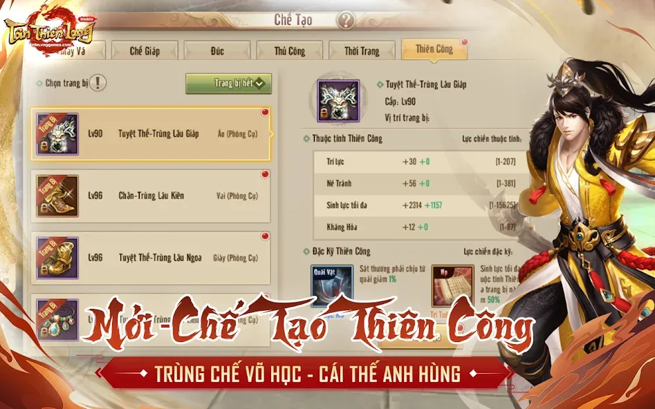 Tân Thiên Long Mobile  [МОД Бесконечные монеты] Screenshot 2