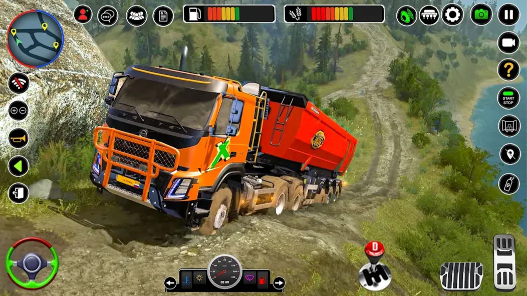 Offroad Mud Truck Simulator 3D  [МОД Бесконечные монеты] Screenshot 3