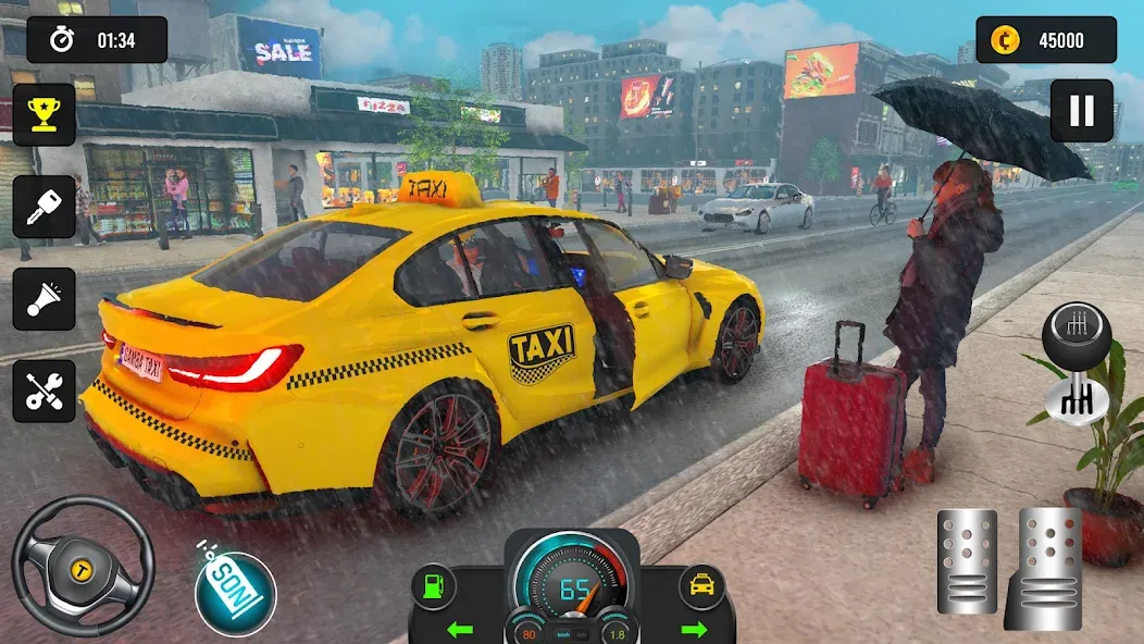 Taxi Simulator 3d Taxi Driver  [МОД Unlimited Money] Screenshot 2