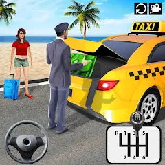 Скачать взломанную Taxi Simulator 3d Taxi Driver  [МОД Unlimited Money] - полная версия apk на Андроид