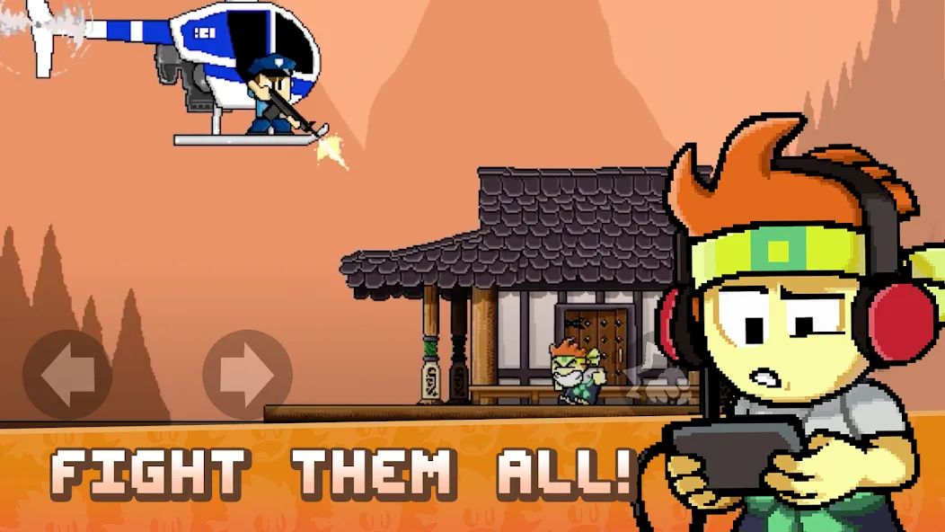 Dan the Man: Action Platformer (Дэн зе Мэн)  [МОД Unlimited Money] Screenshot 1