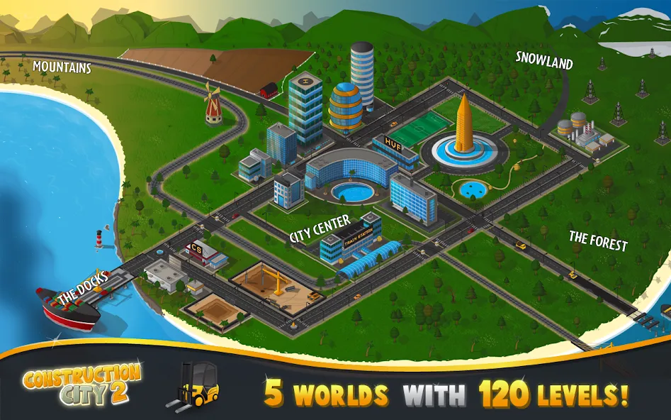 Construction City 2 (Конструкцион Сити 2)  [МОД Бесконечные деньги] Screenshot 3