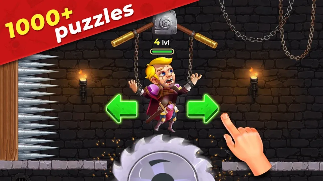 Mr. Knight: Pin Puzzles  [МОД Unlimited Money] Screenshot 1