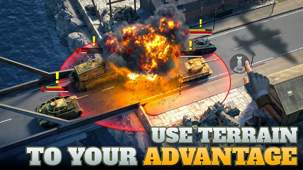 Tanks Charge: Online PvP Arena (Танковая атака)  [МОД Unlocked] Screenshot 2