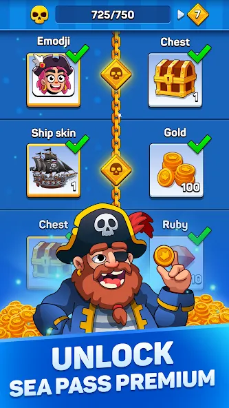 Pirates & Puzzles：Ship Battles  [МОД Unlimited Money] Screenshot 5