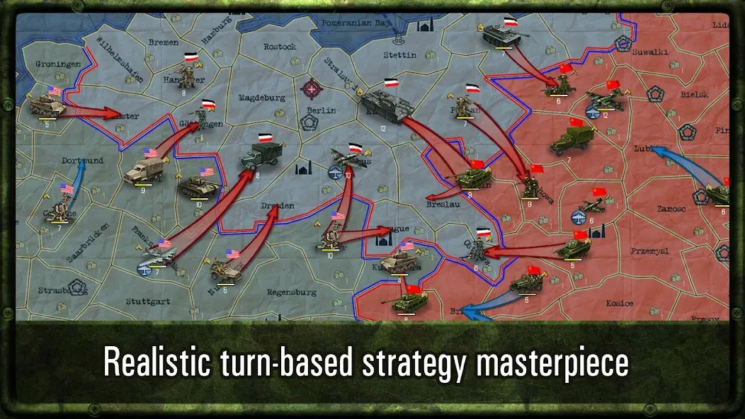 Strategy & Tactics: WW2  [МОД Unlimited Money] Screenshot 1