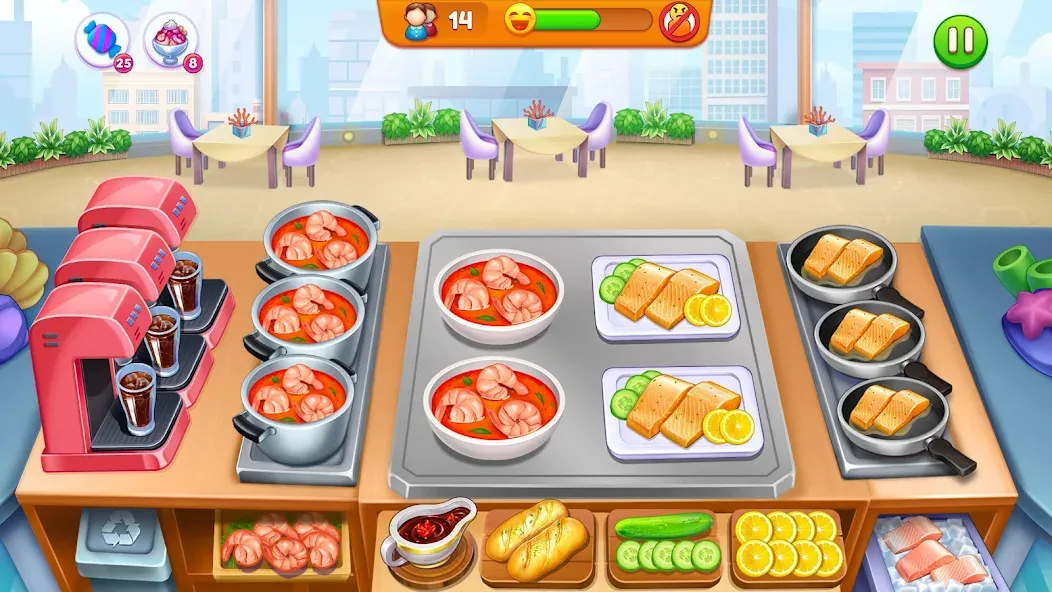 Cooking Restaurant Food Games  [МОД Unlocked] Screenshot 1