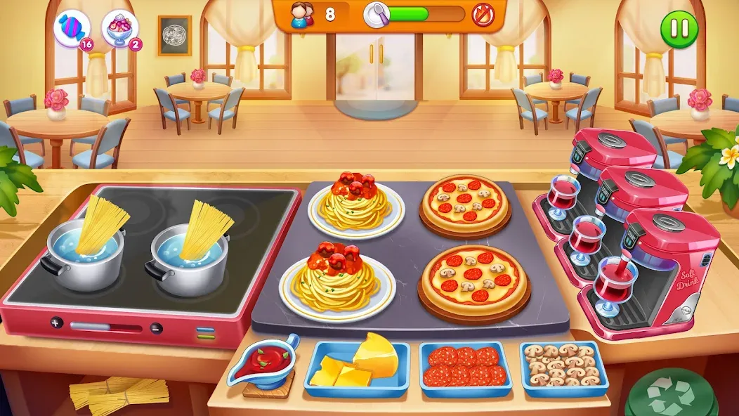 Cooking Restaurant Food Games  [МОД Unlocked] Screenshot 2