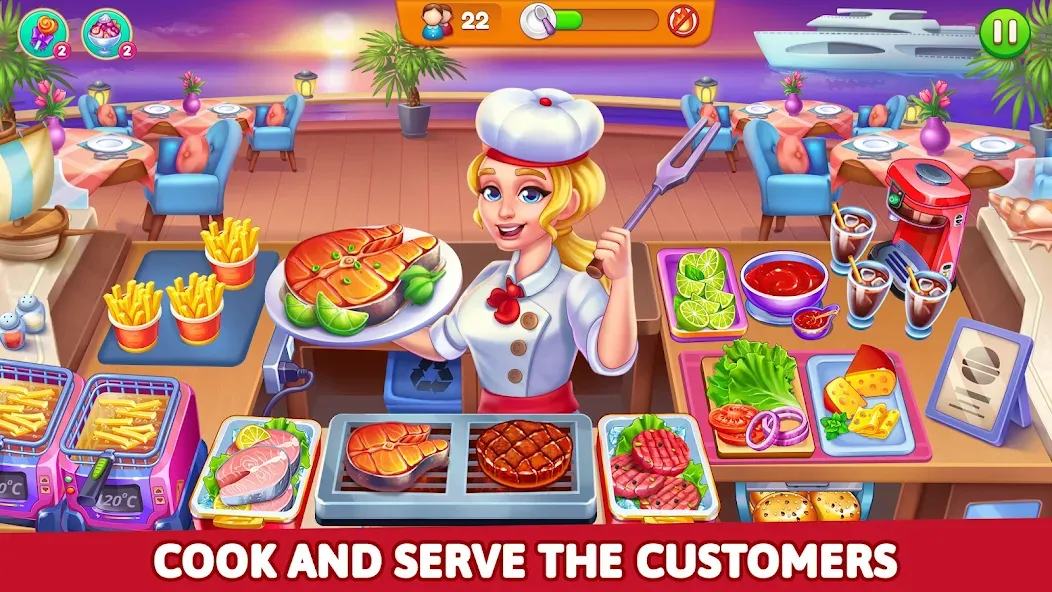 Cooking Restaurant Food Games  [МОД Unlocked] Screenshot 3