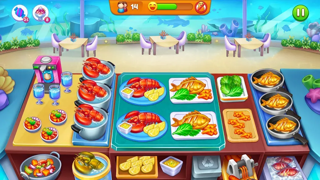 Cooking Restaurant Food Games  [МОД Unlocked] Screenshot 4