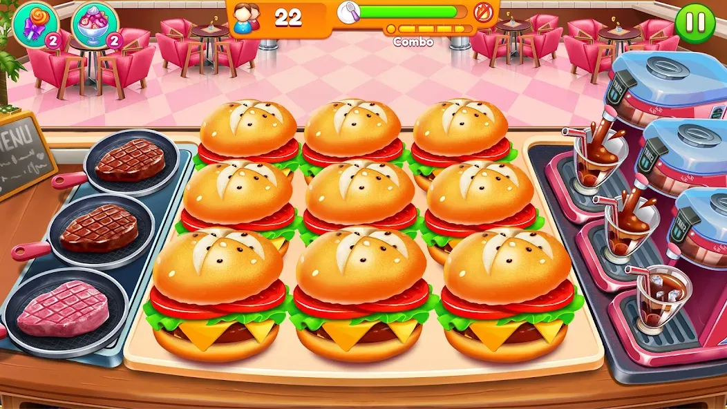 Cooking Restaurant Food Games  [МОД Unlocked] Screenshot 5