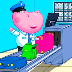 Взлом Hippo: Airport Profession Game  [МОД Mega Pack] - стабильная версия apk на Андроид