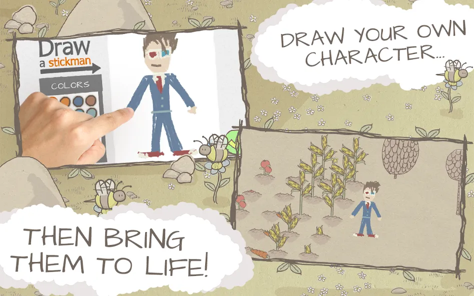 Draw a Stickman: EPIC Free (Нарисуй палочного человечка)  [МОД Бесконечные монеты] Screenshot 2