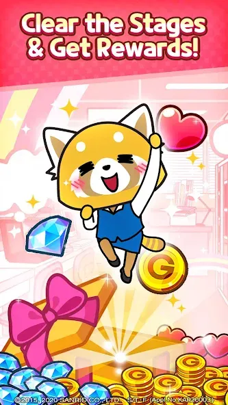 Aggretsuko : Match 3 Puzzle (Аггретсуко)  [МОД Unlimited Money] Screenshot 5