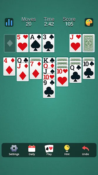 Classic Solitaire - Klondike (Солитер Клондайк Классик)  [МОД Mega Pack] Screenshot 3