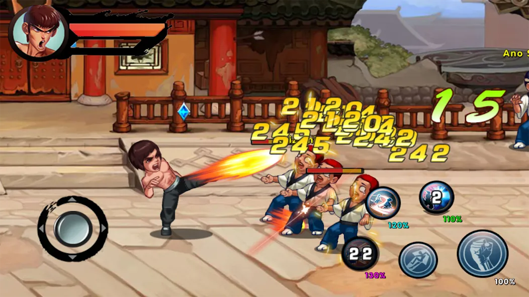 Kung Fu Attack: Final Fight (Кунгфу Атака)  [МОД Много монет] Screenshot 5