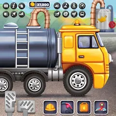 Взломанная Oil Tanker Truck Games  [МОД Unlocked] - последняя версия apk на Андроид