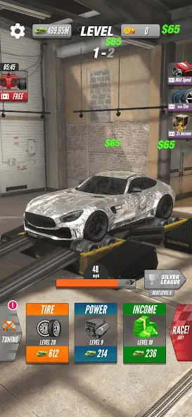 Dyno 2 Race - Car Tuning (Дино 2 Гонка)  [МОД Unlocked] Screenshot 3