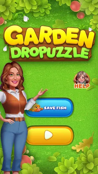 Garden Dropuzzle (Гарден Дропазл)  [МОД Все открыто] Screenshot 1