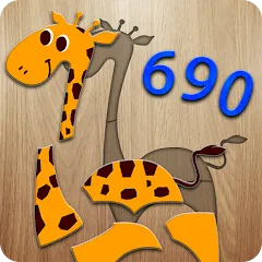 Скачать взломанную 690 Puzzles for preschool kids  [МОД Menu] - полная версия apk на Андроид