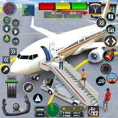 Взломанная Pilot Flight Simulator Games  [МОД Много денег] - последняя версия apk на Андроид