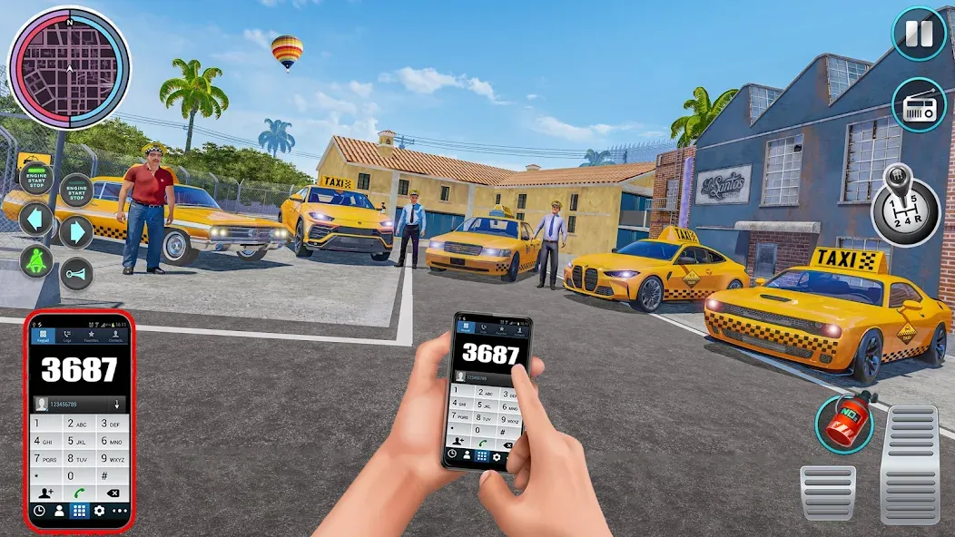 City Taxi Driving: Taxi Games  [МОД Много денег] Screenshot 2