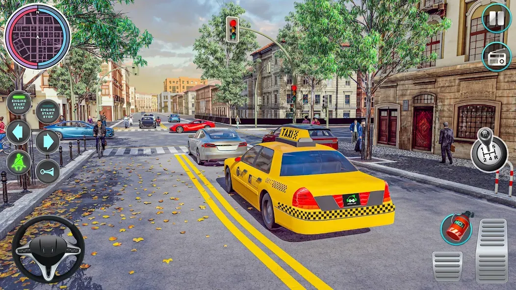 City Taxi Driving: Taxi Games  [МОД Много денег] Screenshot 5