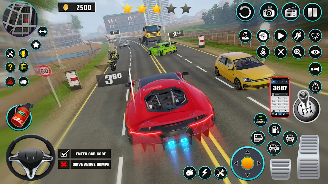 Open World Car Driving Games (Открытые мировые игры по вождению автомобиля)  [МОД Unlocked] Screenshot 4