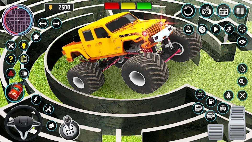 Monster Truck Maze Puzzle Game  [МОД Unlimited Money] Screenshot 2