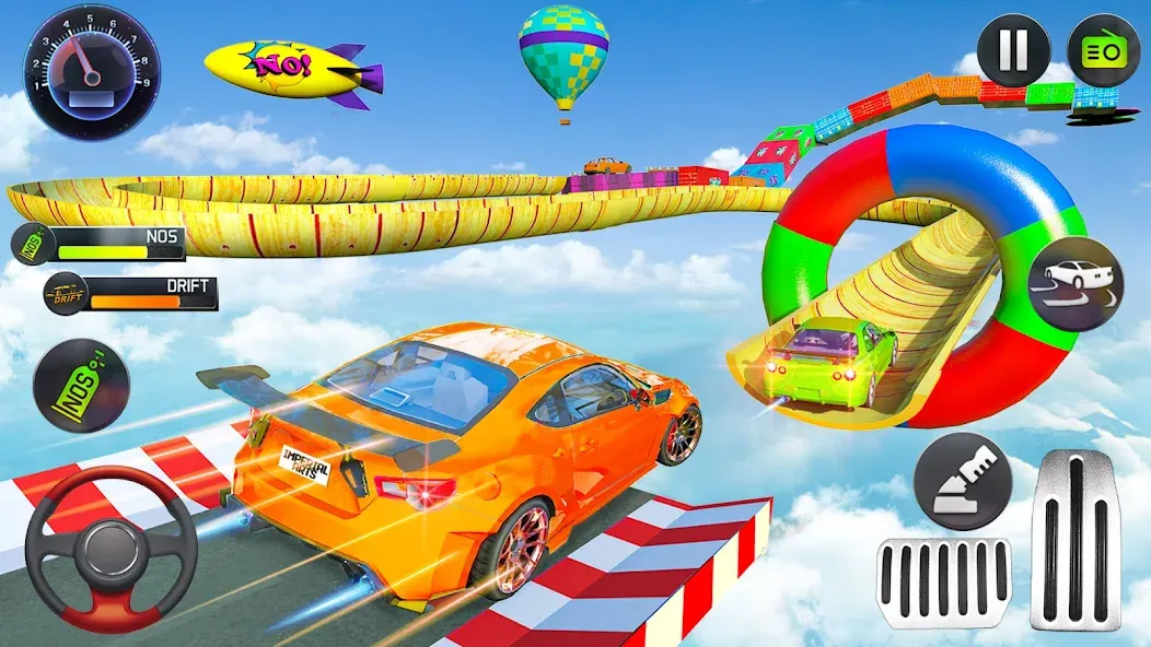 Mega Ramp Car Stunts Race Game  [МОД Menu] Screenshot 1