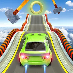 Взломанная Mega Ramp Car Stunts Race Game  [МОД Menu] - полная версия apk на Андроид