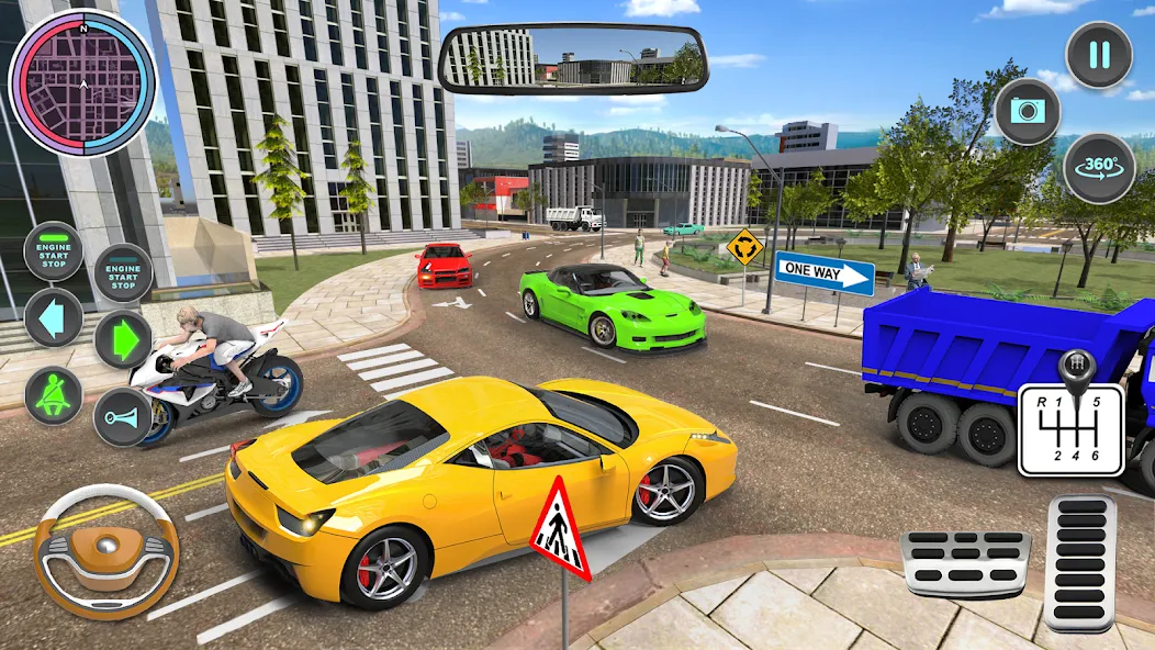 Modern Car Driving School Game  [МОД Unlocked] Screenshot 4