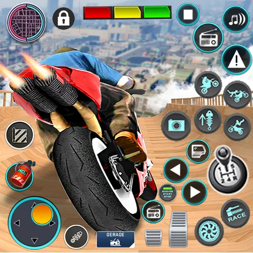 Mega Ramp Bike Stunts Games 3D  [МОД Unlocked] Screenshot 1