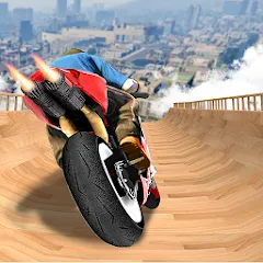 Скачать взлом Mega Ramp Bike Stunts Games 3D  [МОД Unlocked] - стабильная версия apk на Андроид