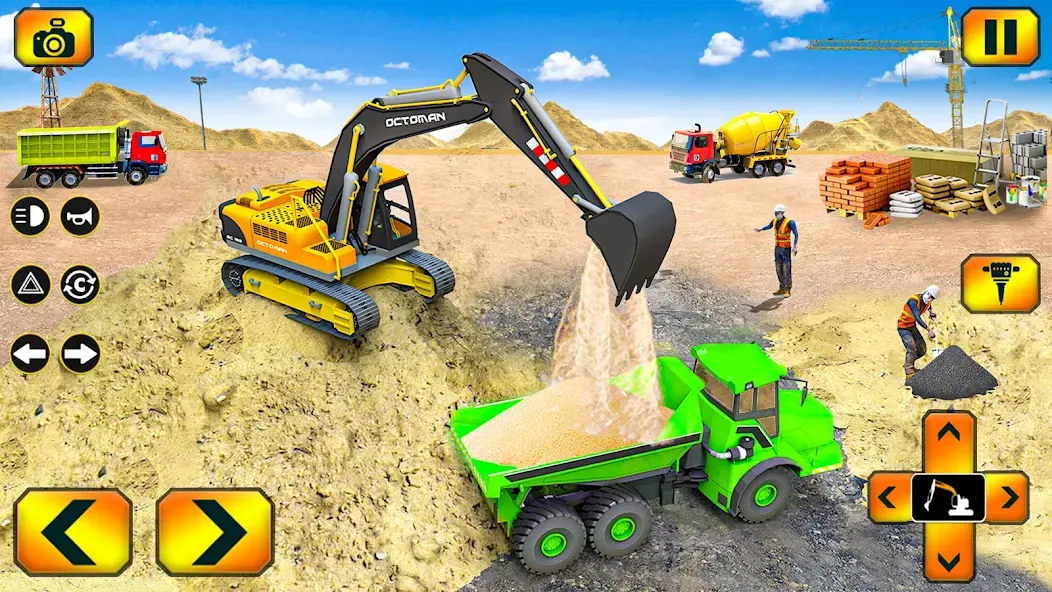 Sand Excavator Simulator Games  [МОД Все открыто] Screenshot 2