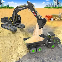 Взлом Sand Excavator Simulator Games  [МОД Все открыто] - последняя версия apk на Андроид