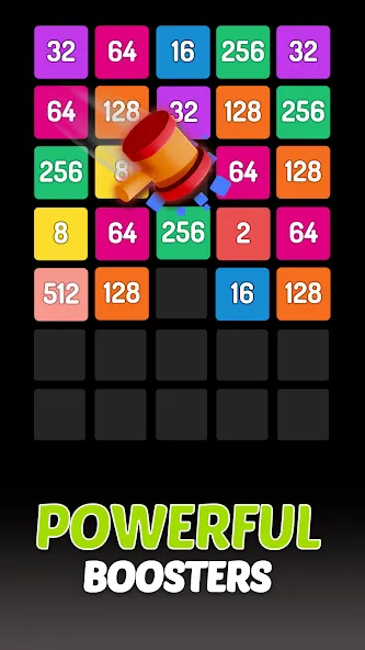 X2 Blocks - 2048 Number Game (Блоки)  [МОД Бесконечные монеты] Screenshot 4