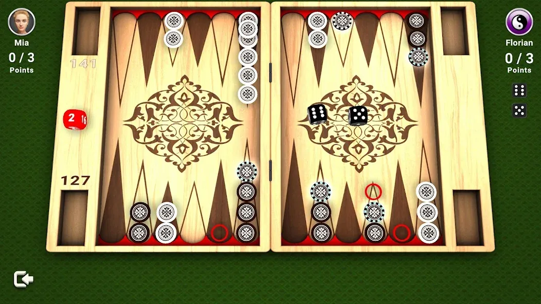 Backgammon -  Board Game  [МОД Много монет] Screenshot 2